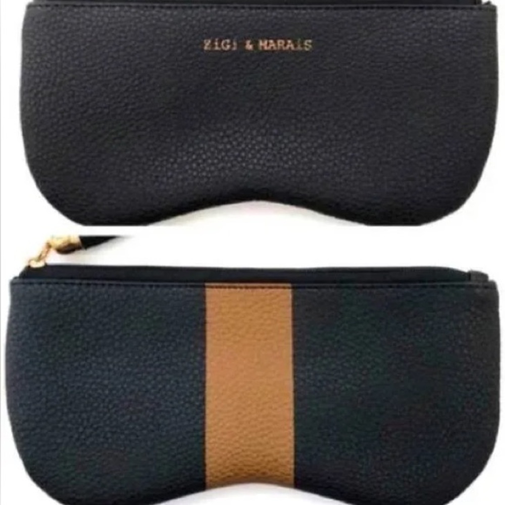 ZiGi & Marais Pouch or Sunglass Case with Stripe and Tassel - Picture 2 of 8